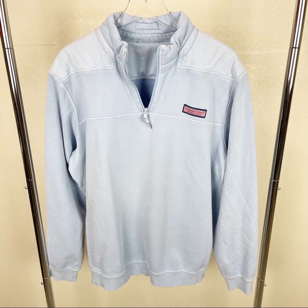 Vineyard Vines Blue Quarter Zip Pullover Sweatshirt XL?